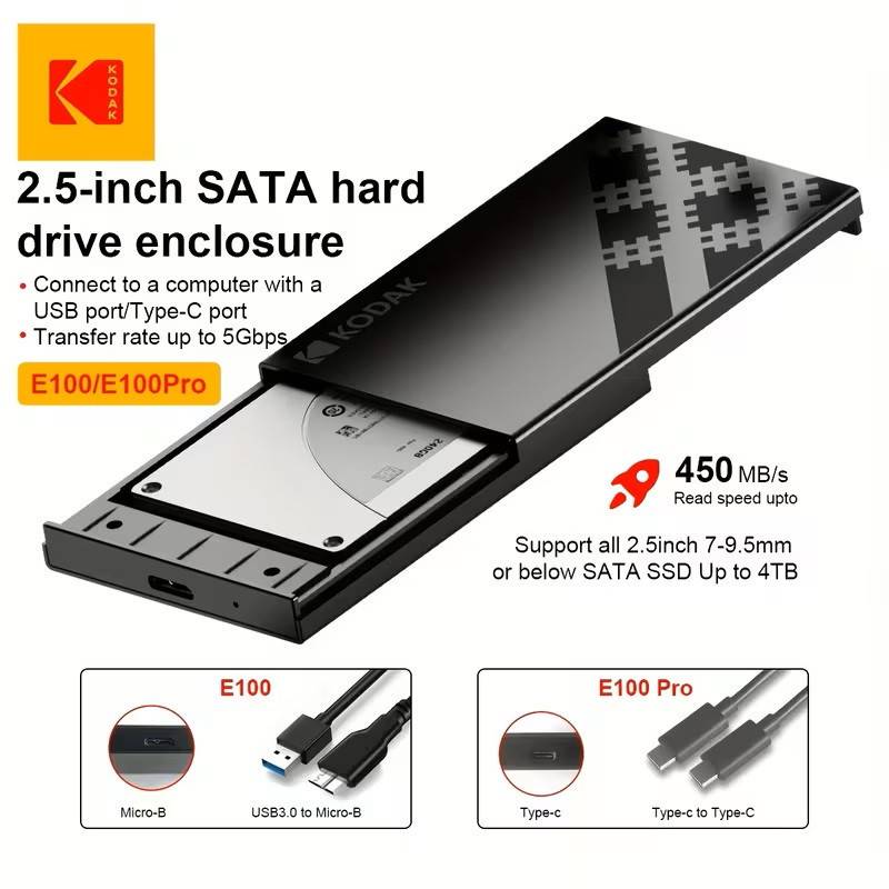 Vỏ SSD gắn ngoài 2.5” Micro-B USB 3.0 – Tương thích SATA HDD/SSD | Bền & Nhỏ Gọn