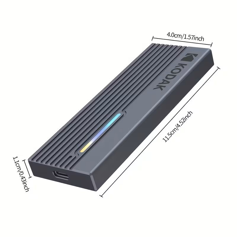 Vỏ SSD gắn ngoài M.2 NVMe Type-C 10Gbps – Vỏ kim loại tản nhiệt, hỗ trợ 4TB | E010 / E010 Pro