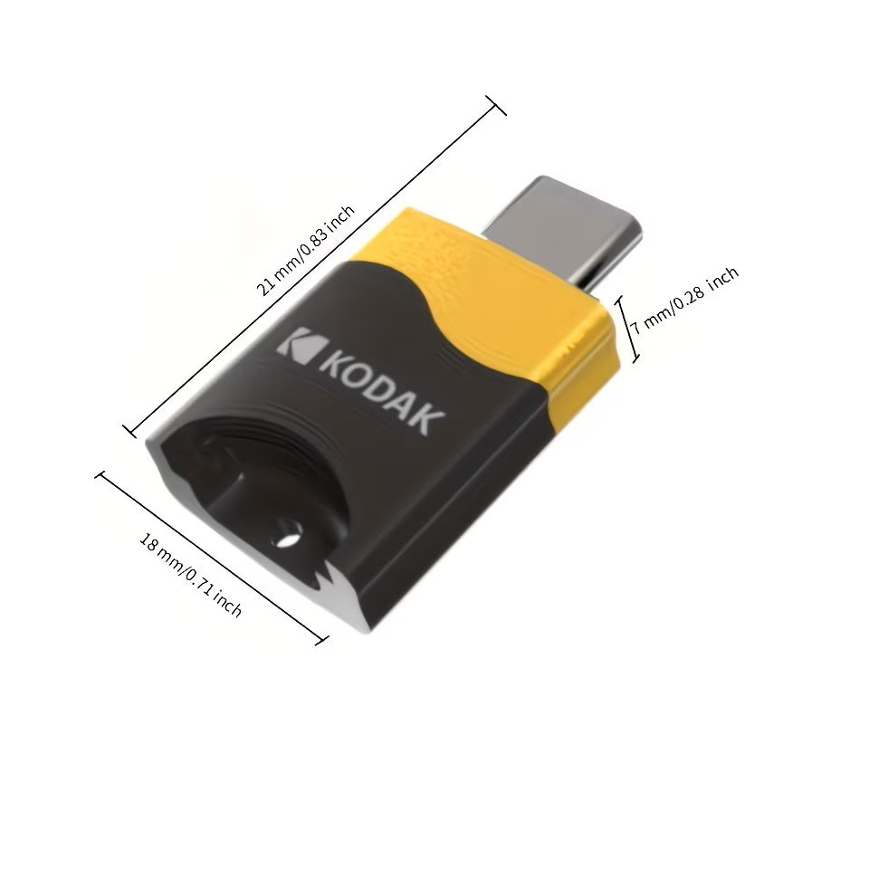 Đầu đọc thẻ nhớ Type-C 3.0 Kodak T330 – Card Reader TF / MicroSD hỗ trợ đến 2TB, truyền dữ liệu tốc độ cao cho laptop, MacBook, điện thoại