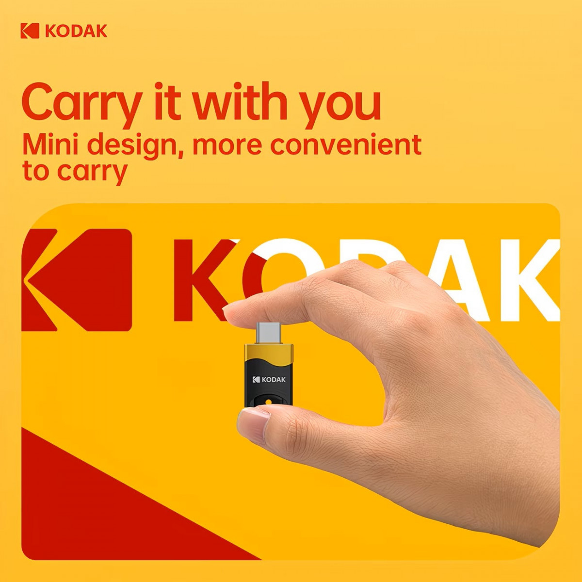 Đầu đọc thẻ nhớ Type-C 3.0 Kodak T330 – Card Reader TF / MicroSD hỗ trợ đến 2TB, truyền dữ liệu tốc độ cao cho laptop, MacBook, điện thoại