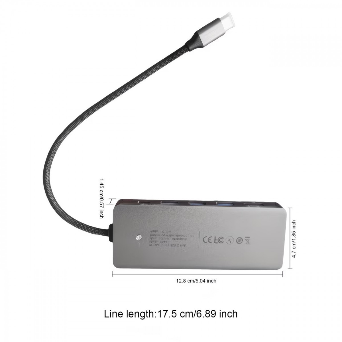 Hub Kodak T344 6-in-1 Type-C Dock HDMI 4K PD 100W + Khe SSD M.2 NVMe 10Gbps – Bộ Chia USB-C Đa Năng Cho Laptop MacBook