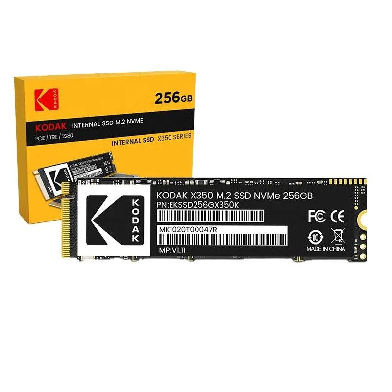 Ổ Cứng SSD M.2 NVMe KODAK X350 PCIe Gen3 x4 256GB 512GB 1TB 2TB Tốc Độ 3400MB/s Cho Laptop PC