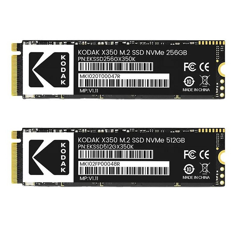 Ổ Cứng SSD M.2 NVMe KODAK X350 PCIe Gen3 x4 256GB 512GB 1TB 2TB Tốc Độ 3400MB/s Cho Laptop PC